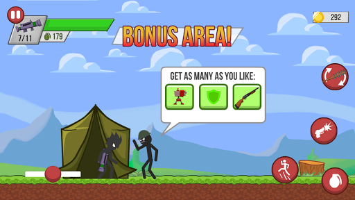 Stick vs Zombies - Gameplay image of android game