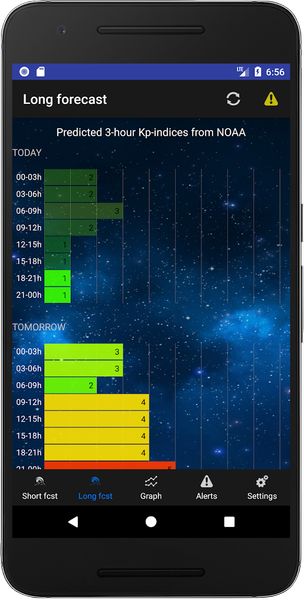 Aurora Alerts - Northern Light - عکس برنامه موبایلی اندروید