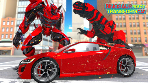 Dinosaur Robot Transform: Car Robot Transport Sim - Image screenshot of android app