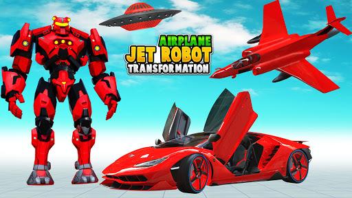 Airplane Jet Robot Car Transform : Car Robot Games - Image screenshot of android app