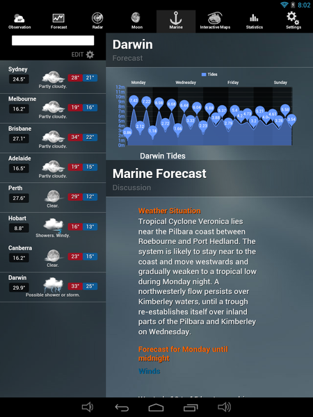 AUS Weather - Image screenshot of android app