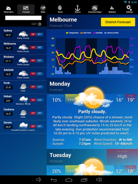 AUS Weather - Image screenshot of android app