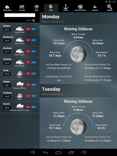 AUS Weather - Image screenshot of android app