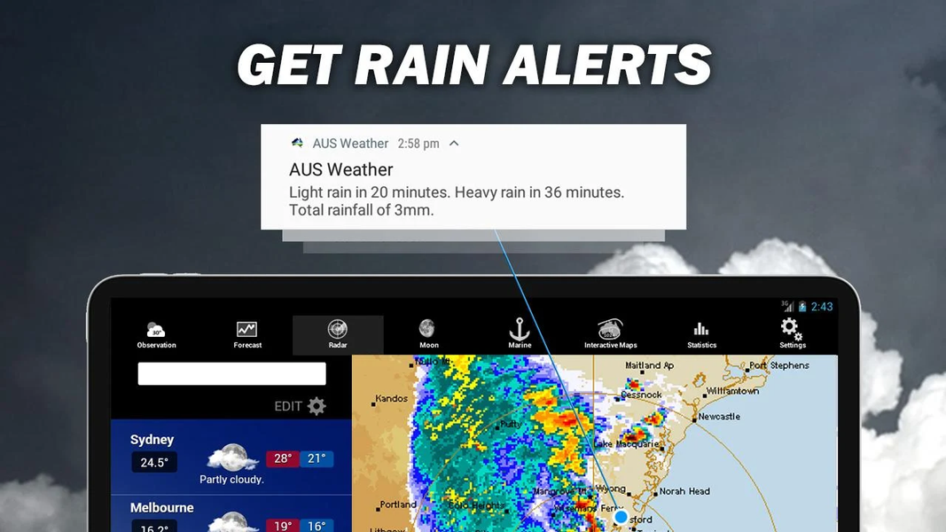 AUS Weather - عکس برنامه موبایلی اندروید