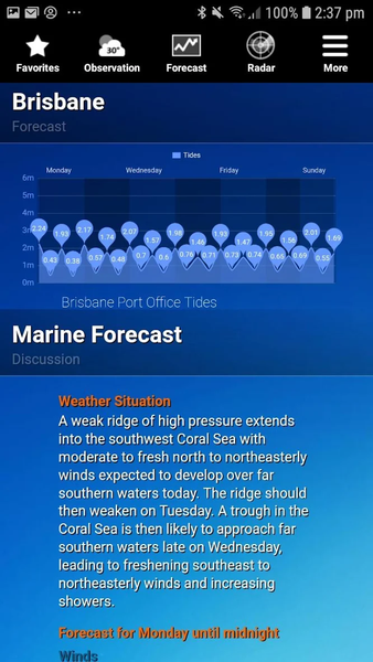 AUS Weather - Image screenshot of android app