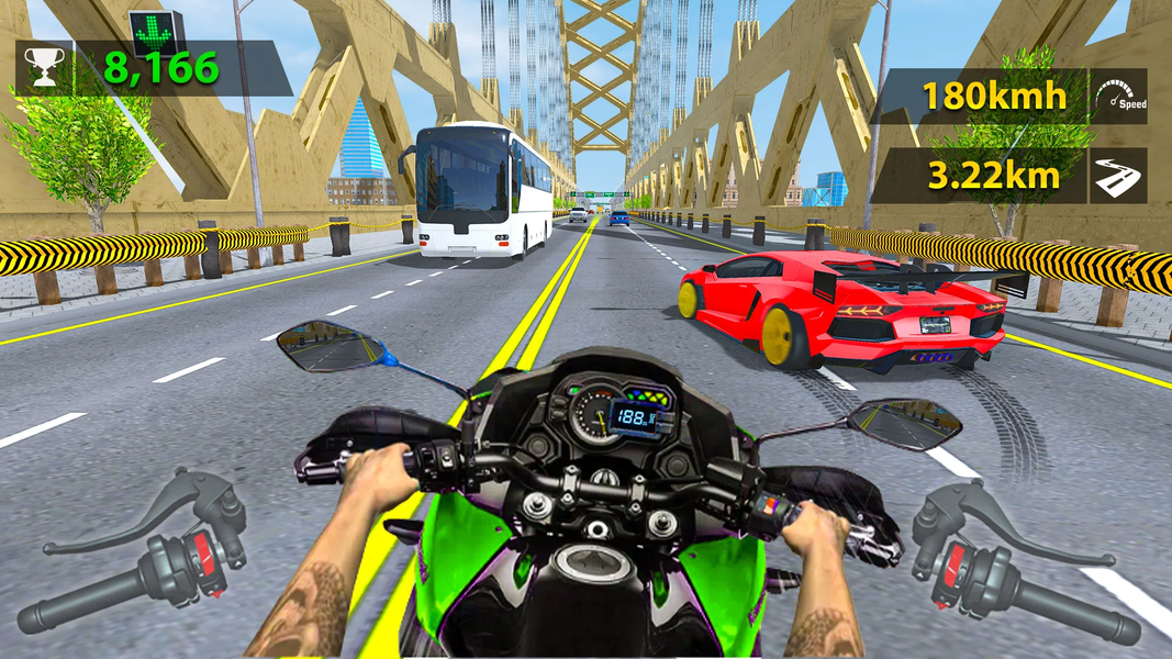 Moto Bike Rider Highway Racing - Gameplay image of android game