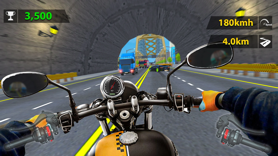 Moto Bike Rider Highway Racing - Gameplay image of android game