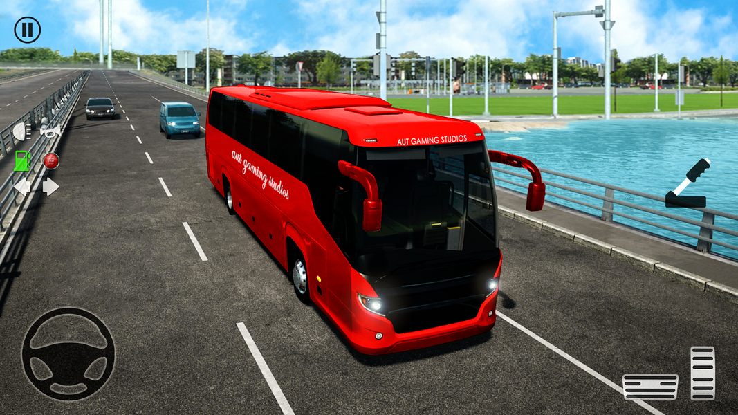 Coach bus simulator Bus Sim 3d - Gameplay image of android game