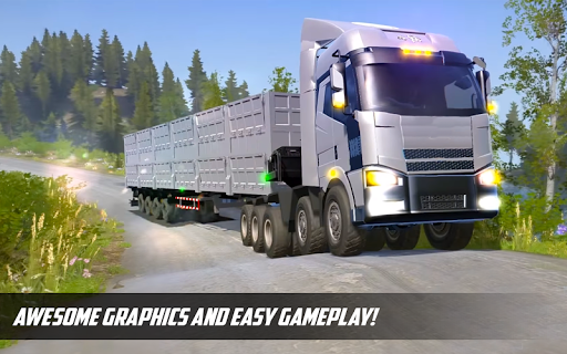 Russian Truck Driver Simulator - Gameplay image of android game