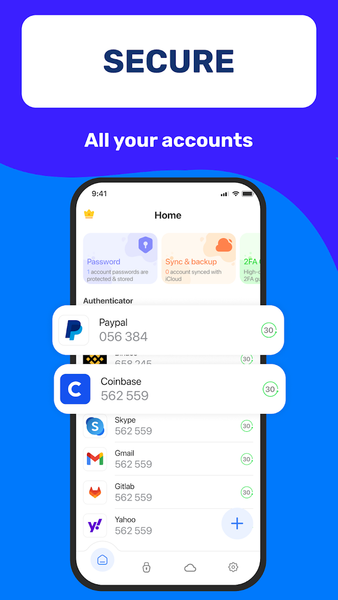 Authenticator App - عکس برنامه موبایلی اندروید