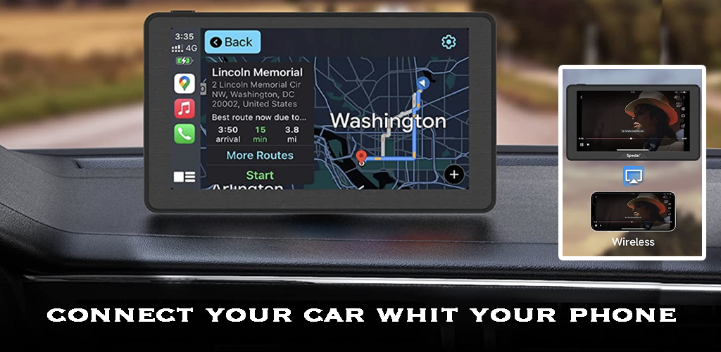 Mirror Link Car Screen - Image screenshot of android app