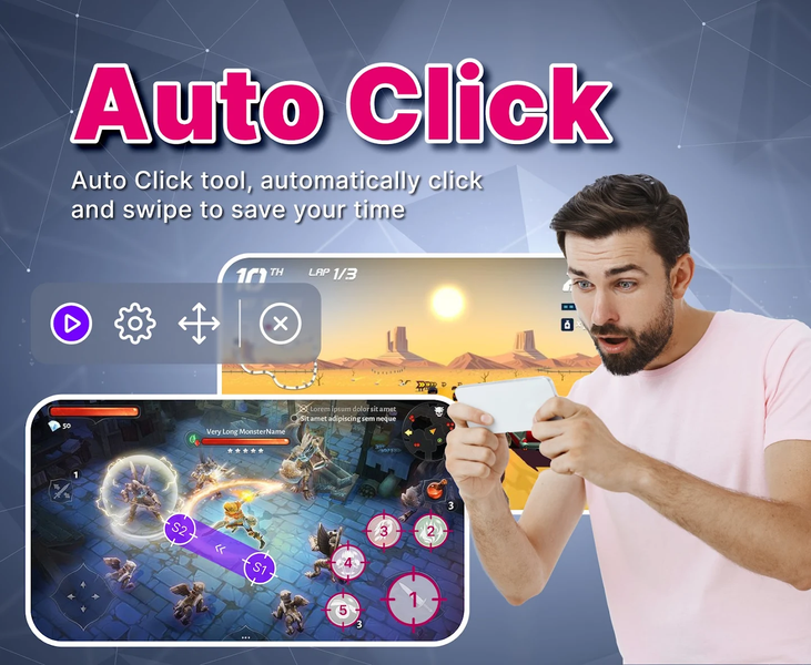 Auto Click - Fast Tap - عکس برنامه موبایلی اندروید