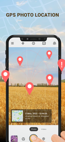 GPS Camera with Time Stamp - عکس برنامه موبایلی اندروید