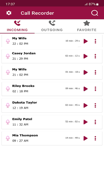 Call Recorder Automatic - Image screenshot of android app