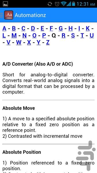اتوماسیون صنعتی از A تا Z - عکس برنامه موبایلی اندروید