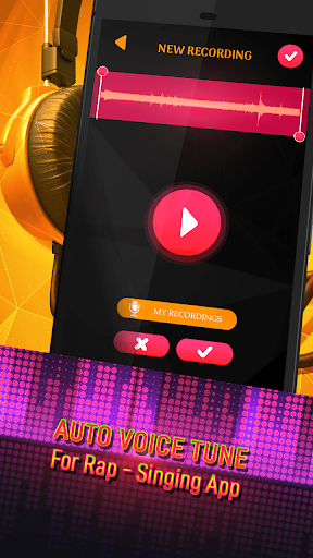 Auto Voice Tune For Rap – Singing App - Image screenshot of android app