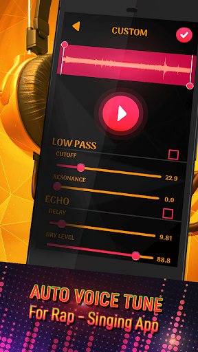Auto Voice Tune For Rap – Singing App - Image screenshot of android app
