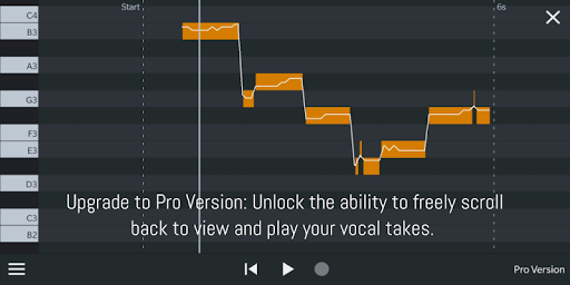 Nail the Pitch - Vocal Monitor - Image screenshot of android app