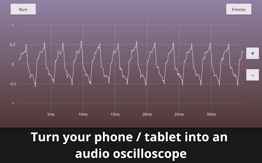 Sound Analyzer - Oscilloscope - Image screenshot of android app