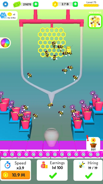 Idle Honey Money: Bee Factory - عکس بازی موبایلی اندروید