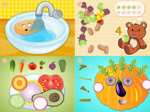 Funny Veggies! Kids games - عکس بازی موبایلی اندروید