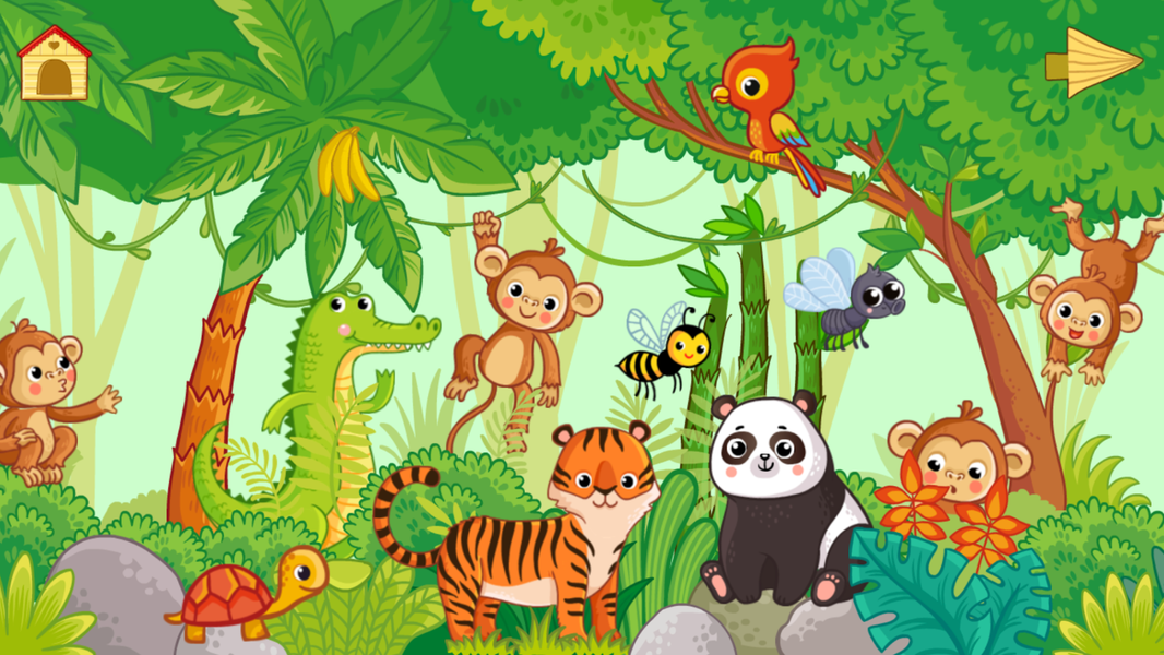 Baby animal games: fun puzzle! - عکس برنامه موبایلی اندروید