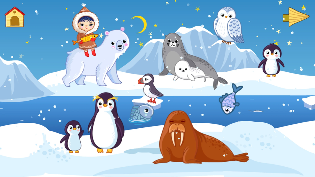 Baby animal games: fun puzzle! - عکس برنامه موبایلی اندروید