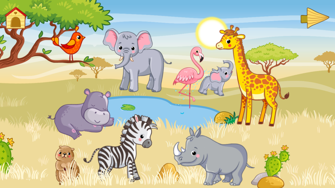 Baby animal games: fun puzzle! - عکس برنامه موبایلی اندروید