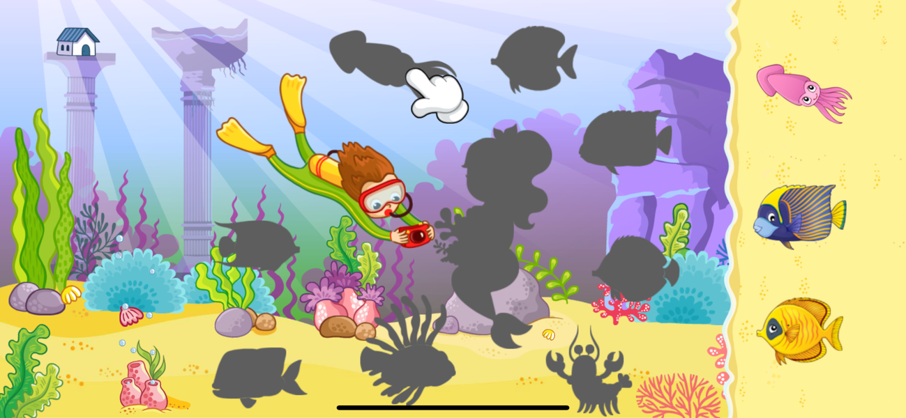 FISH sea animal games for kids - عکس بازی موبایلی اندروید