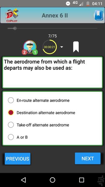 آزمون خلبانی - عکس برنامه موبایلی اندروید