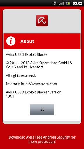 Avira USSD Exploit Blocker - عکس برنامه موبایلی اندروید