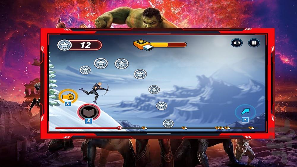 بازی انتقام جویان - Gameplay image of android game