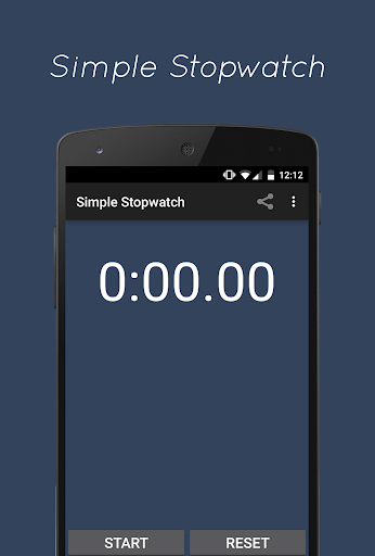 Simple Stopwatch - عکس برنامه موبایلی اندروید