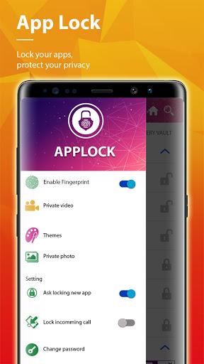 Applock - Fingerprint Password & Gallery Vault - عکس برنامه موبایلی اندروید