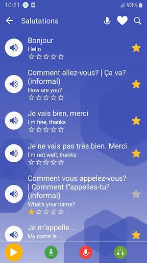 Learn French daily - Image screenshot of android app