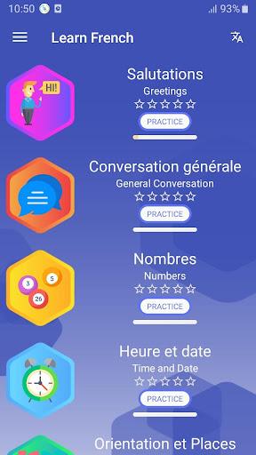 Learn French daily - Image screenshot of android app