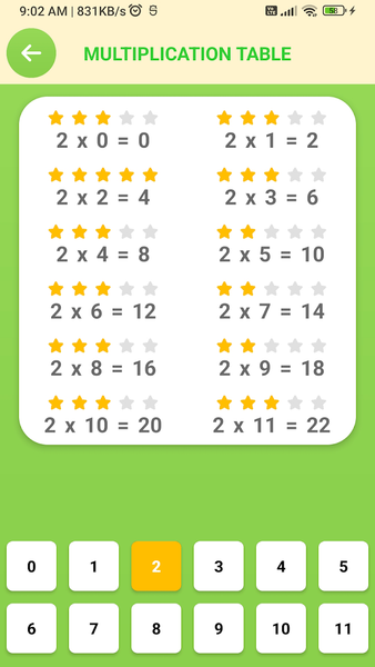 Multiplication Table - Awabe - Image screenshot of android app