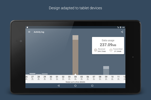 Data Sharing - Tethering - Image screenshot of android app