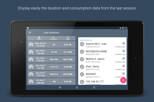 Data Sharing - Tethering - Image screenshot of android app