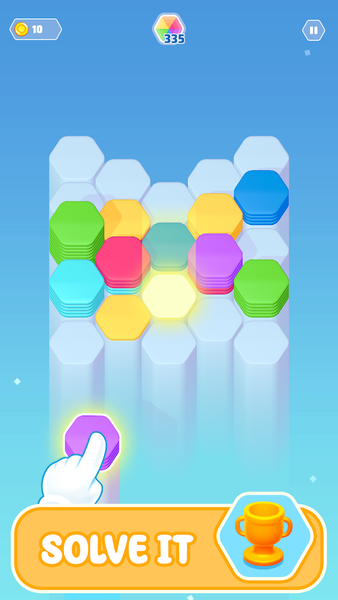 Color Slide - Hexa Puzzle - Gameplay image of android game