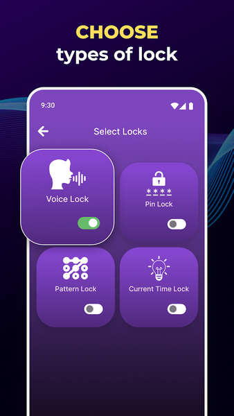 Voice Screen Lock - عکس برنامه موبایلی اندروید
