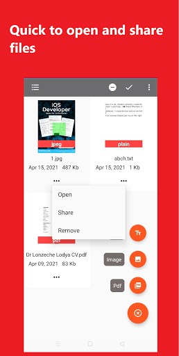 Combine PDF files - Merge PDF - Image screenshot of android app