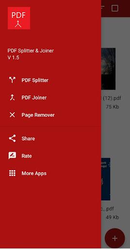 PDF Joiner, Splitter, Delete - عکس برنامه موبایلی اندروید