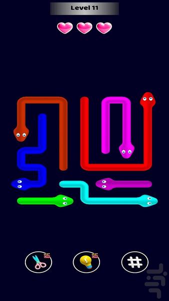 فرار از مار پیکانی - عکس بازی موبایلی اندروید