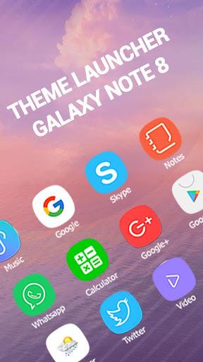 Launcher For galaxy note 8 pro - Image screenshot of android app