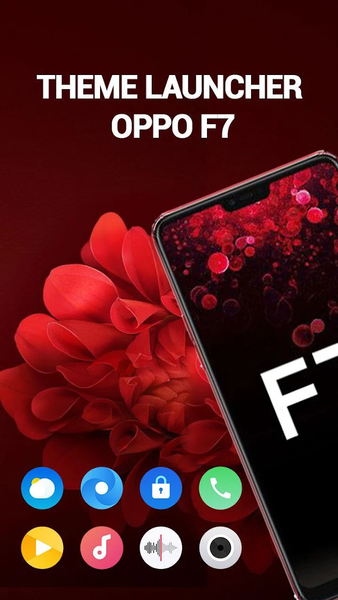 Launcher theme For OPPO F7 - Image screenshot of android app