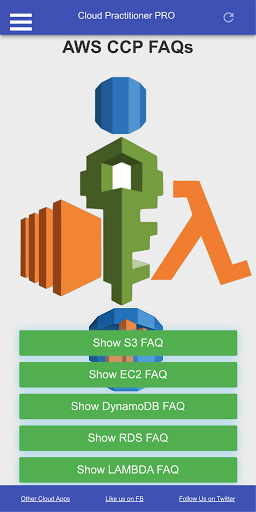 AWS Cloud Practitioner CCP CLF - عکس برنامه موبایلی اندروید