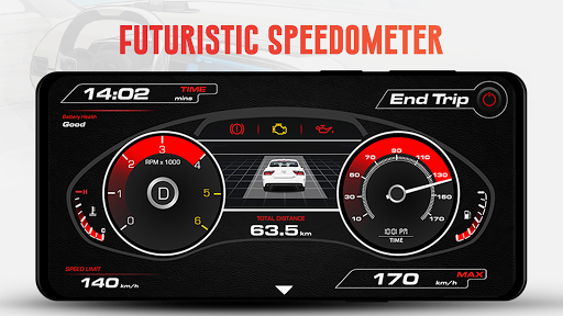 GPS Speedometer OBD2 Dashboard - عکس برنامه موبایلی اندروید