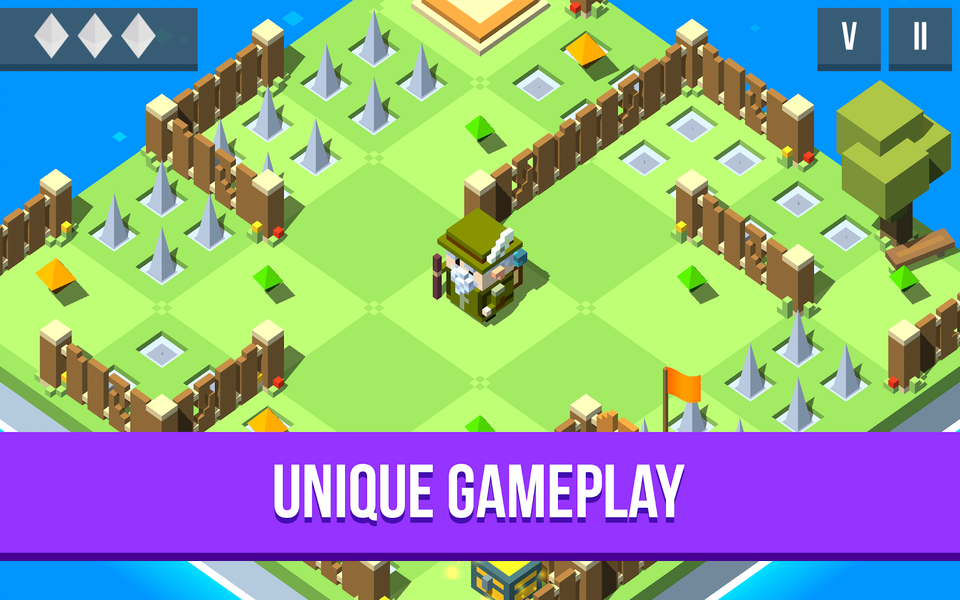 Voxel Adventure - 3d maze for - Gameplay image of android game