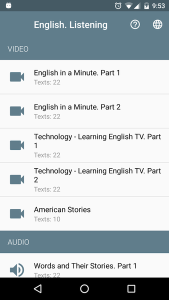 Learn English. Listening - Image screenshot of android app